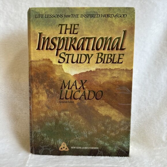 Other - The Inspirational Study Bible by Max Lucado 1995 Hardcover NKJV Life Lessons